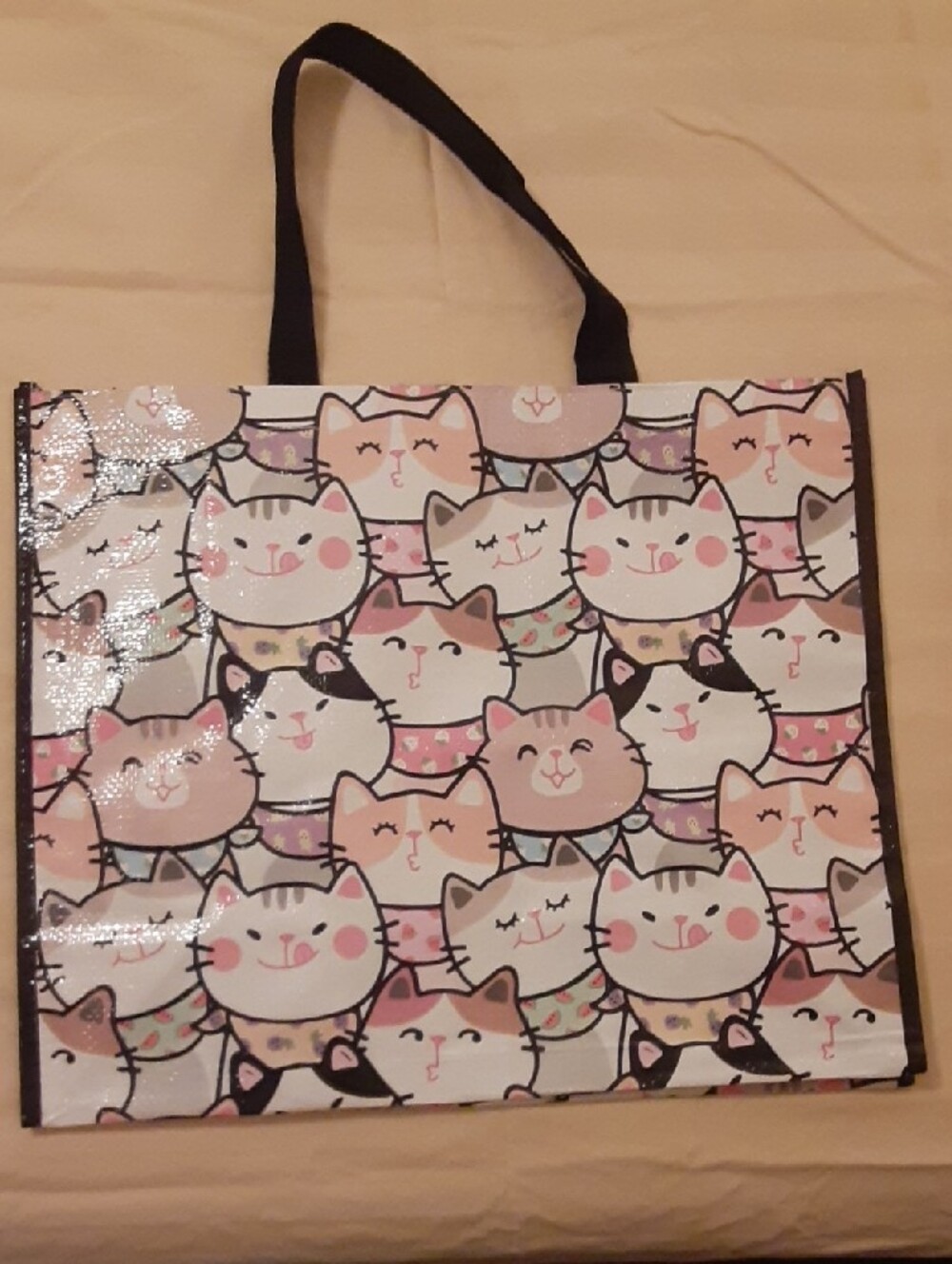 Set Of 4 Tote Bags - Cute Cat And Dog Prints - Picture 3 of 13